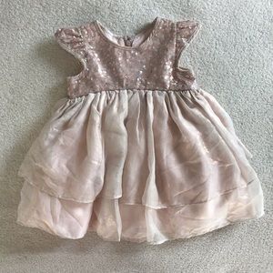 Sequin and Tulle full skirt Dress